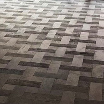 Continuous patterned flooring (example)